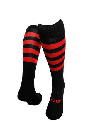 ATAK Hoops Socks Black/Red